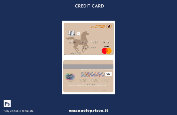 modello di carta mastercard Mali Banque Atlantique Mali stile verificato